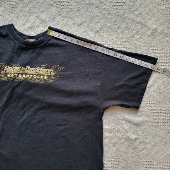 Harley Davidson Graphic Biker Wear Short Sleeve T-Shirt- Yukon Canada - Picture 7 of 8